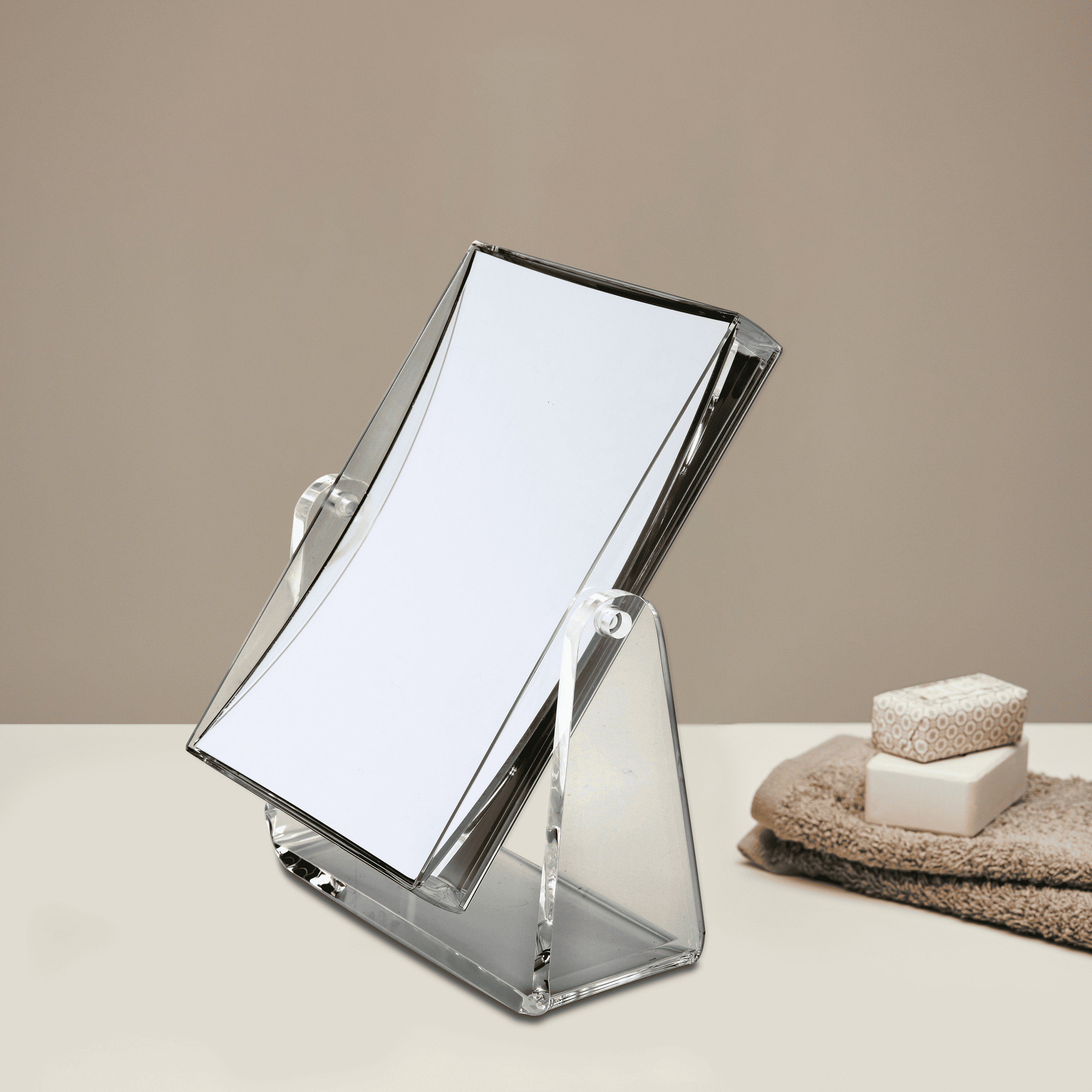 Espelho Duplo de Mesa Retangular 5x Grande