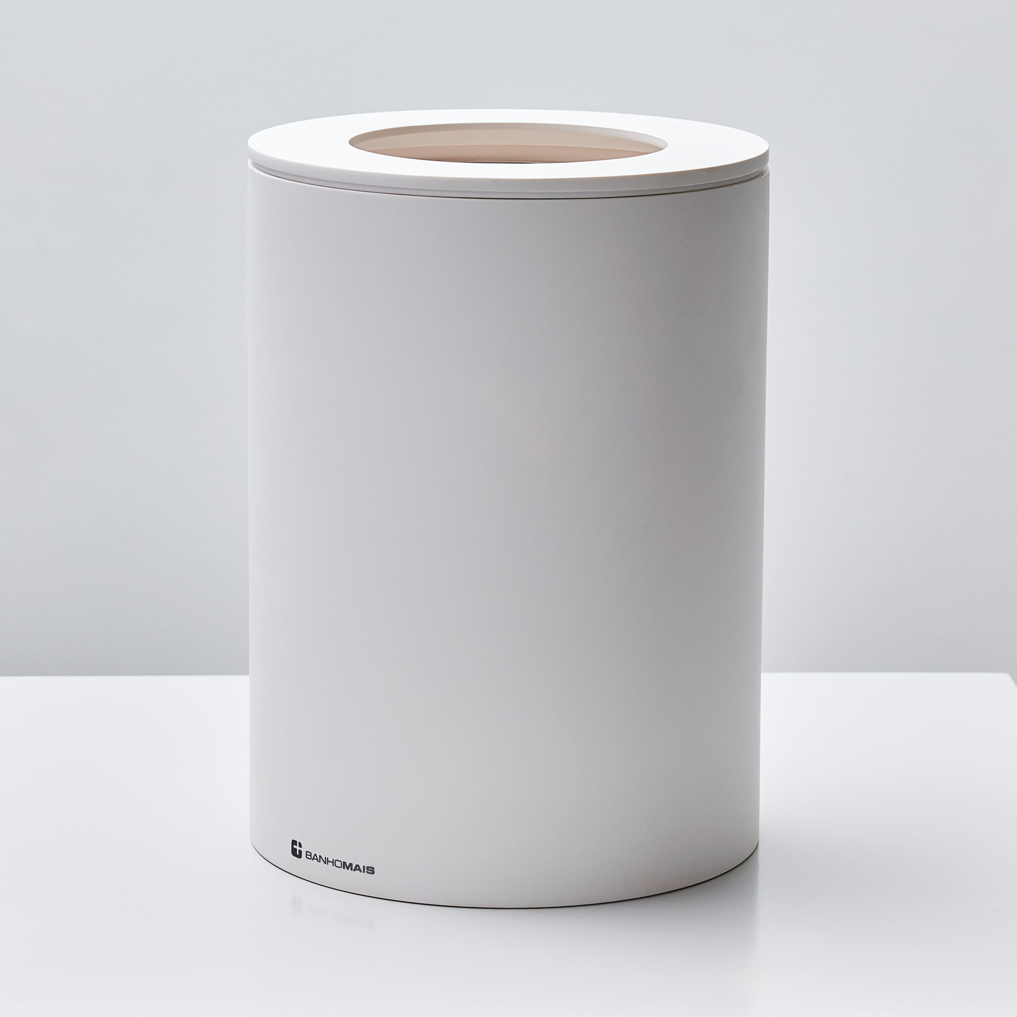 Lixeira Redonda Com Tampa Vazada